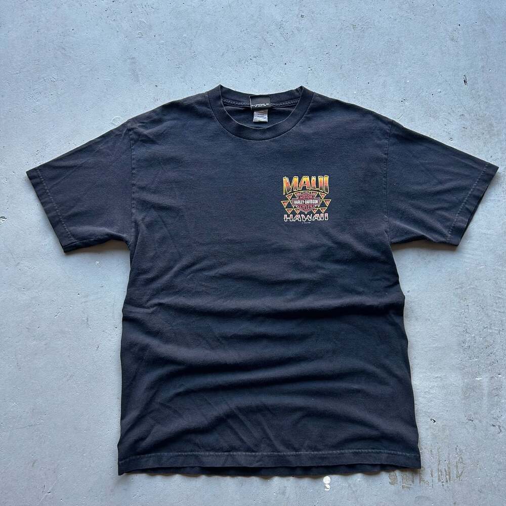 Vintage Y2K Harley-Davidson Maui Hawaii Graphic T-Shirt